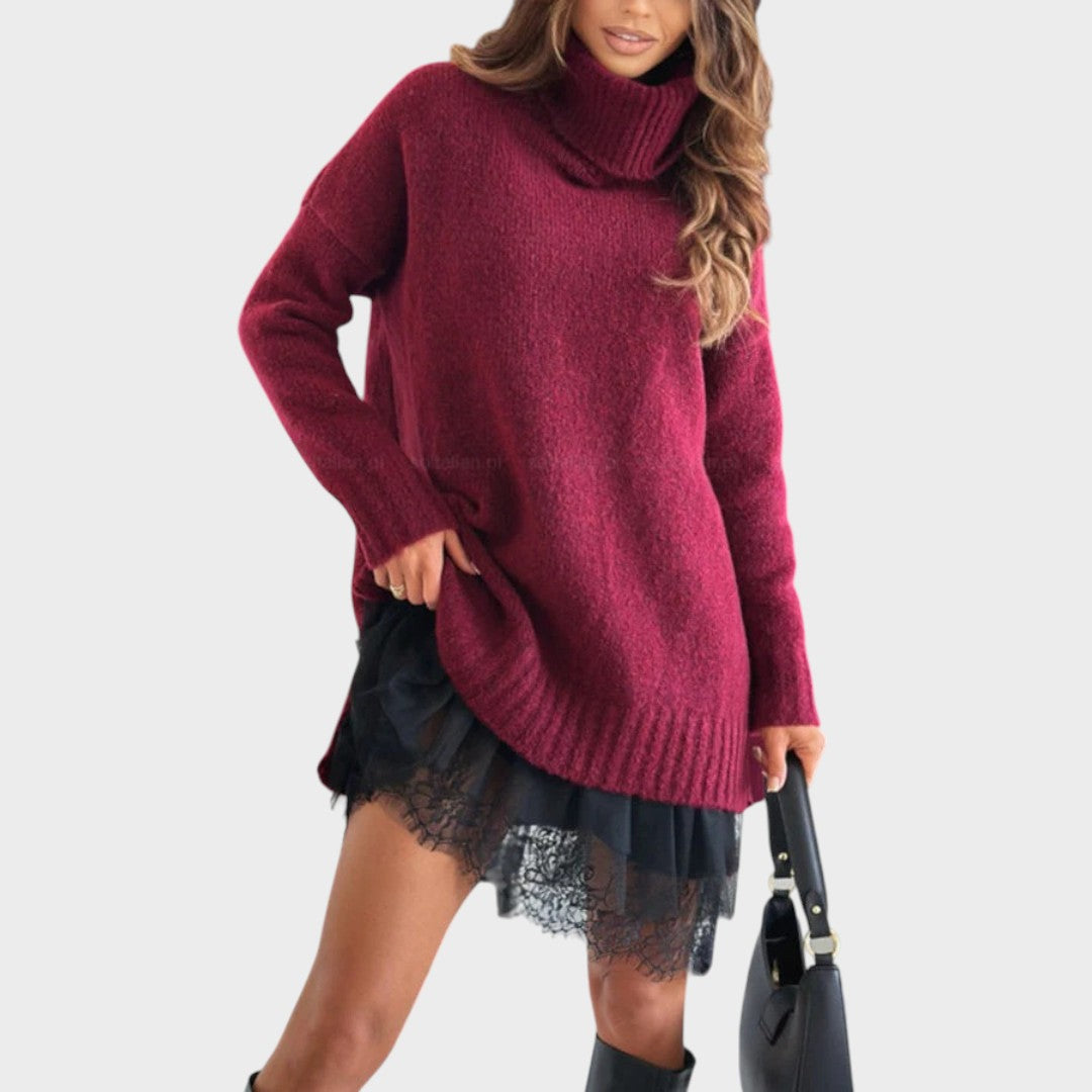 Belvenza | Pullover Elegante con Sottoveste Leggera