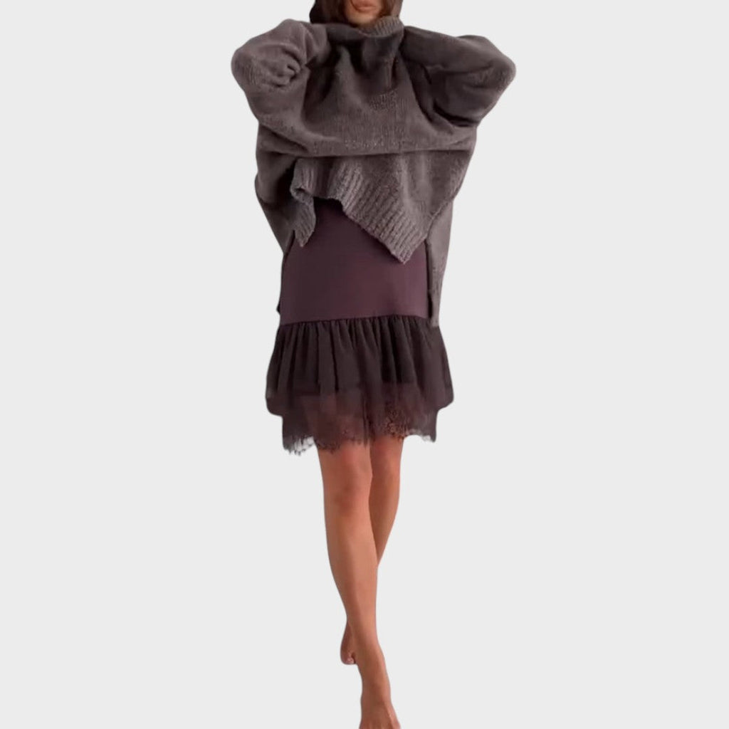 Belvenza | Pullover Elegante con Sottoveste Leggera