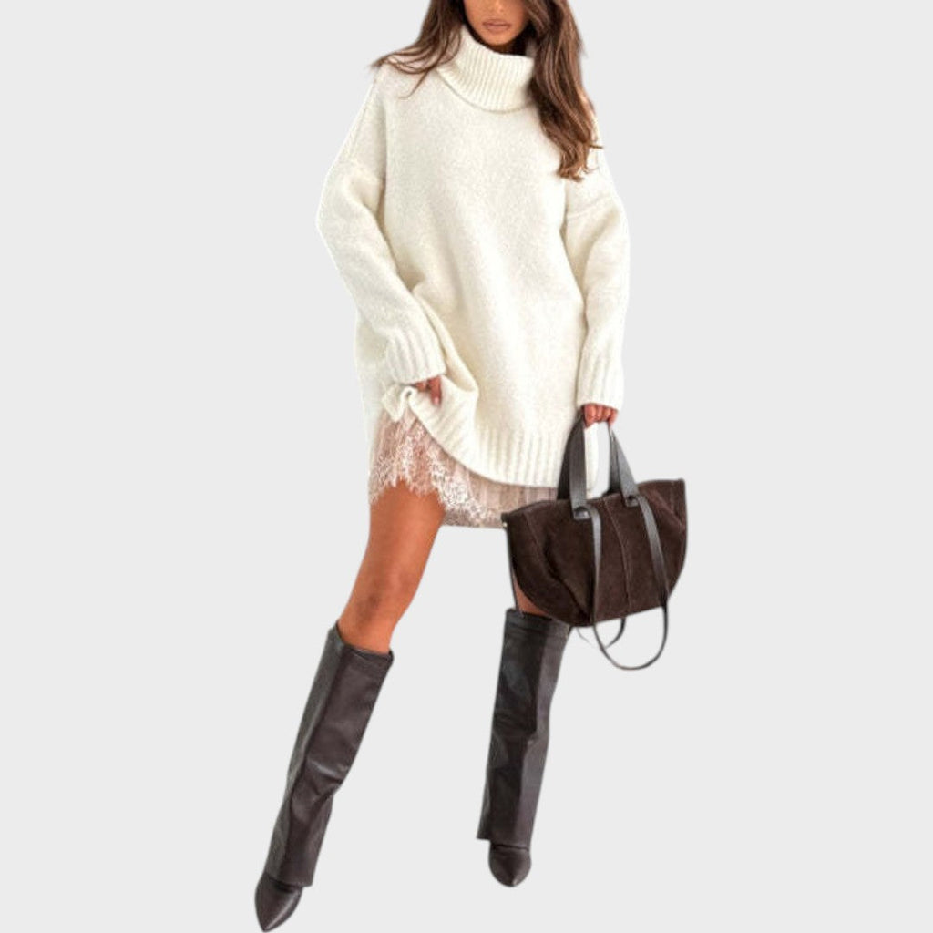 Belvenza | Pullover Elegante con Sottoveste Leggera