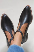 Belvenza | Scarpa T-Bar Elegante Nera