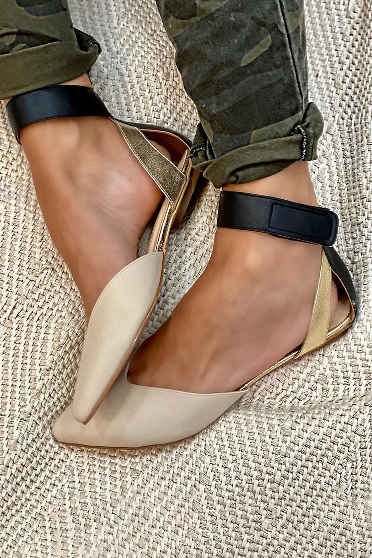 Belvenza | Sandali Flat Eleganti Neri
