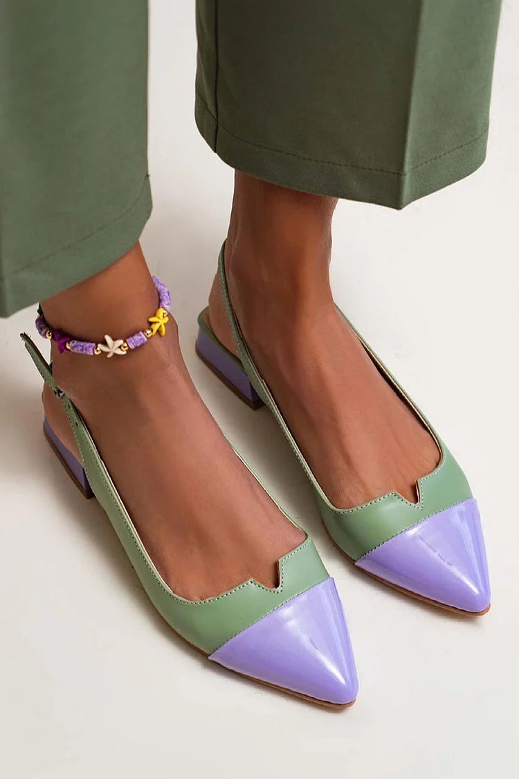 Belvenza | Scarpe da Balletto Bicolor con Punta