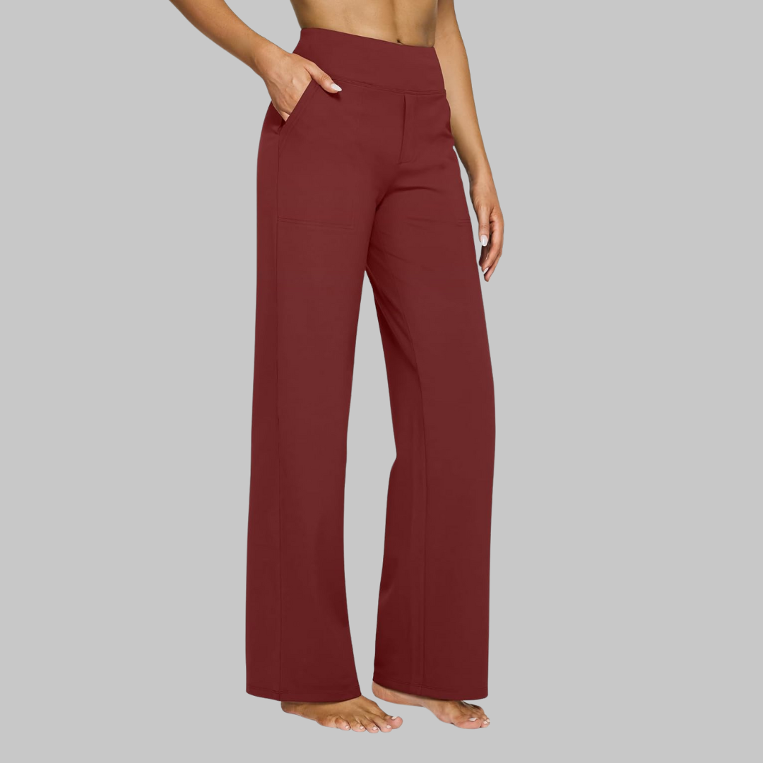 Belvenza | Pantaloni Eleganti in Jersey Nero
