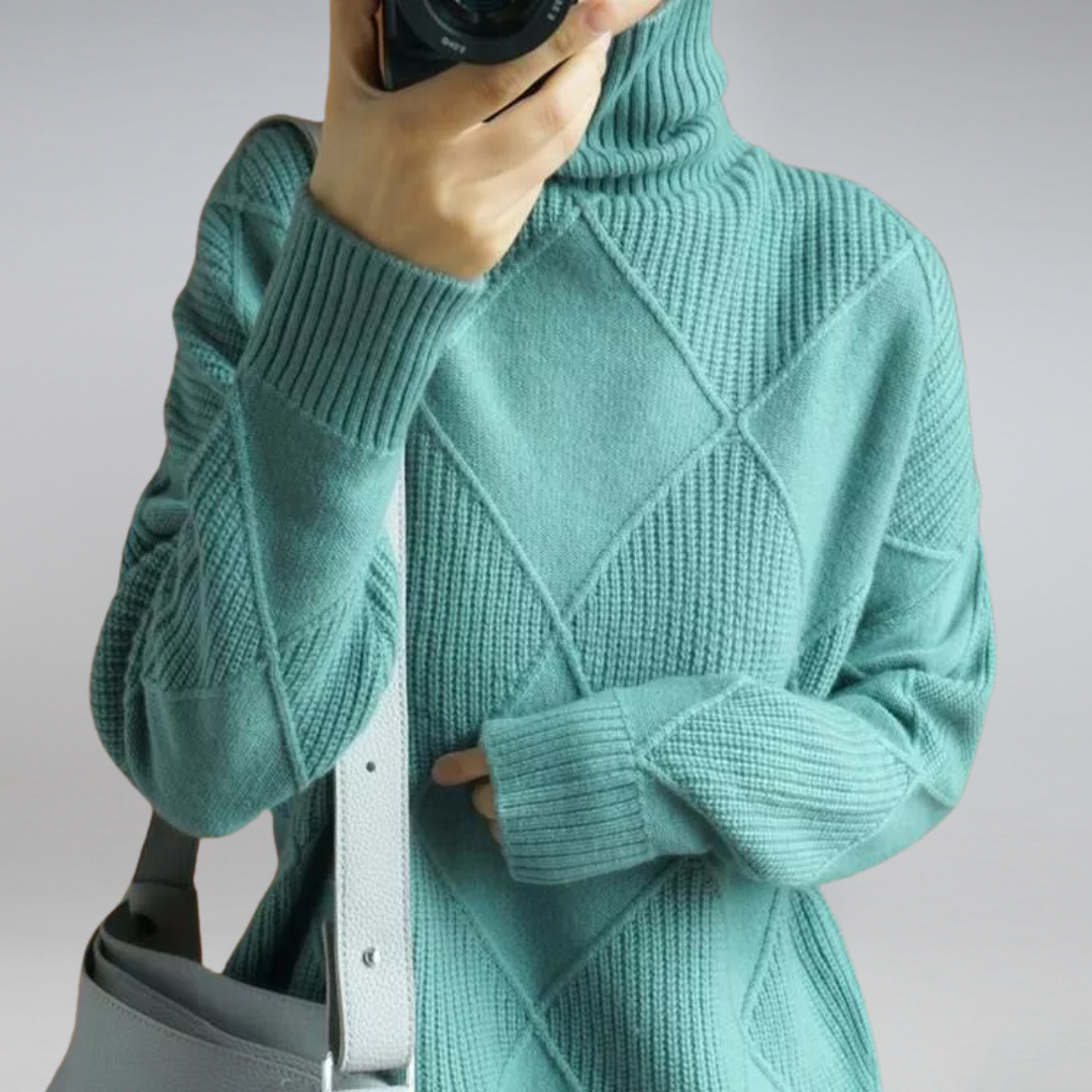 Belvenza | Maglione Morbido in Cashmere Beige