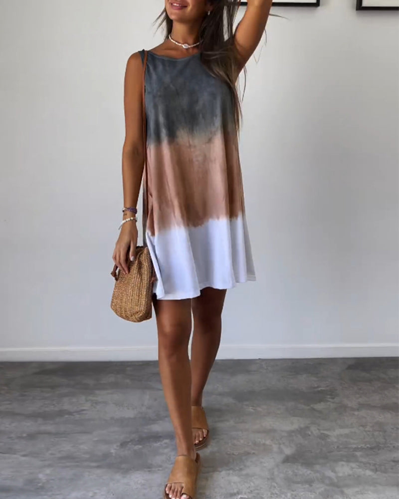 Belvenza | Vestito Gradient in Stile Tie Dye
