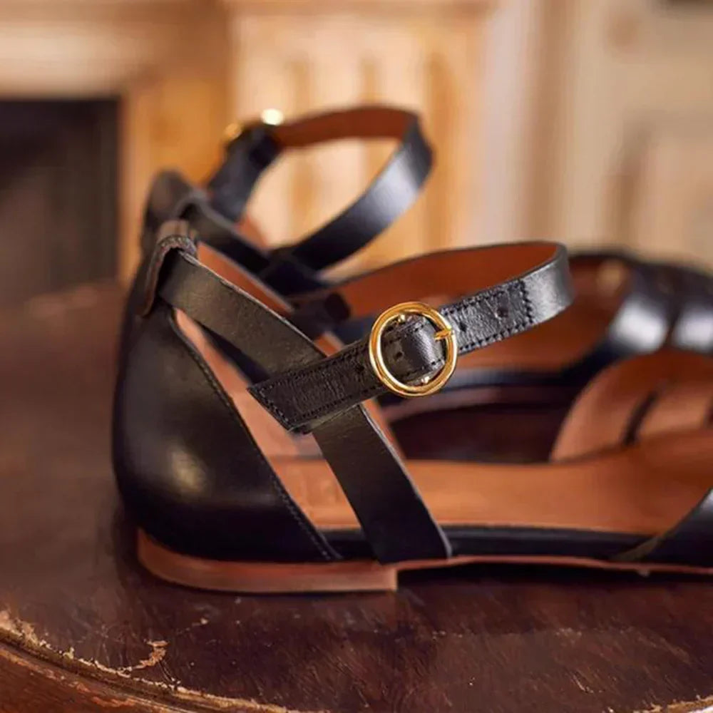 Belvenza | Sandali Bassi Eleganti con Strap