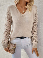 Belvenza | Maglione Elegante in Cashmere Grigio