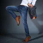 Belvenza | Jeans Stretch in Denim Blu Premium