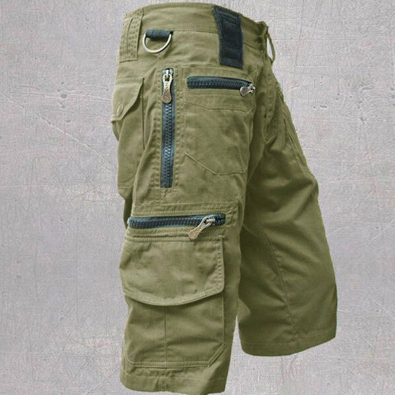 Belvenza | Pantaloni Cargo Versatili in Cotone Verde