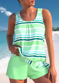 Belvenza | Set di Tankini a Righe Relaxed
