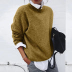 Belvenza | Maglione Elegante in Lana Grigia
