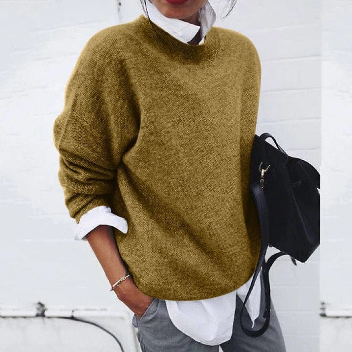Belvenza | Maglione Elegante in Lana Grigia