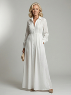 Belvenza | Abito Maxi in Tessuto Morbido Fluttuante