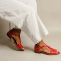 Belvenza | Sandali Aperti Bassi con Strapponi Eleganti
