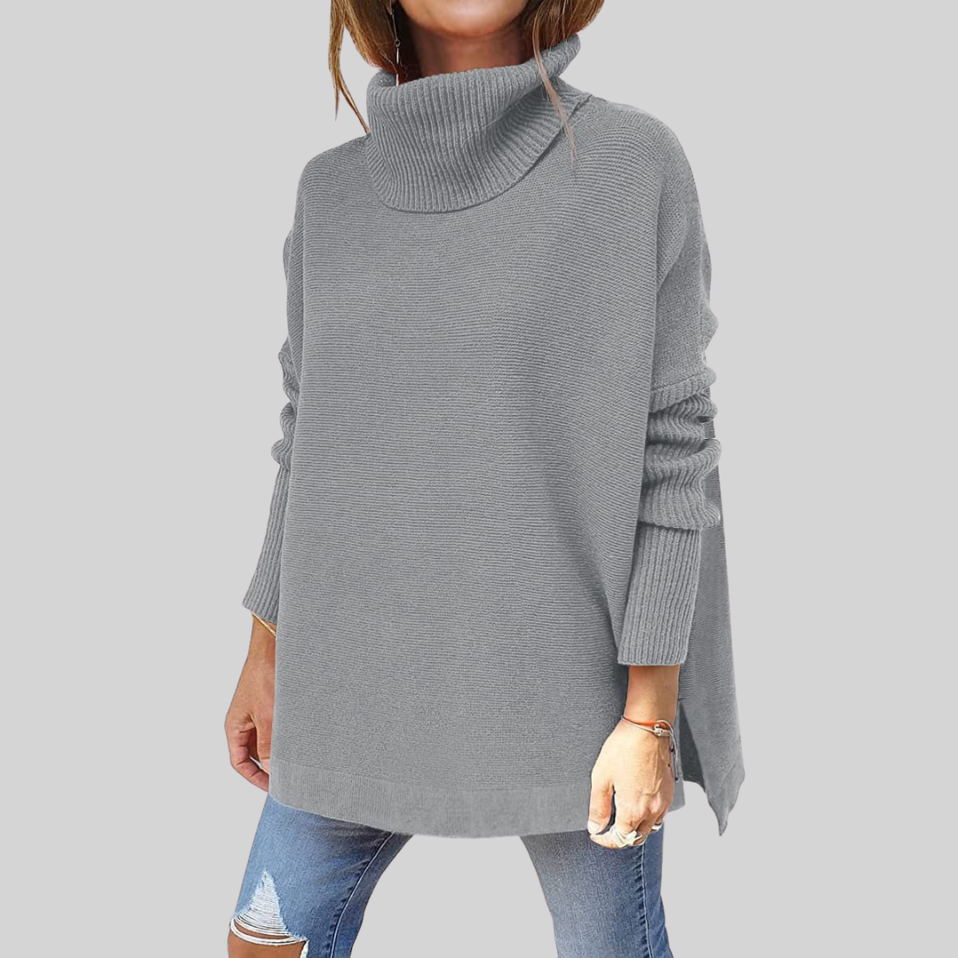 Belvenza | Pullover Oversize in Maglia con Collo Alto
