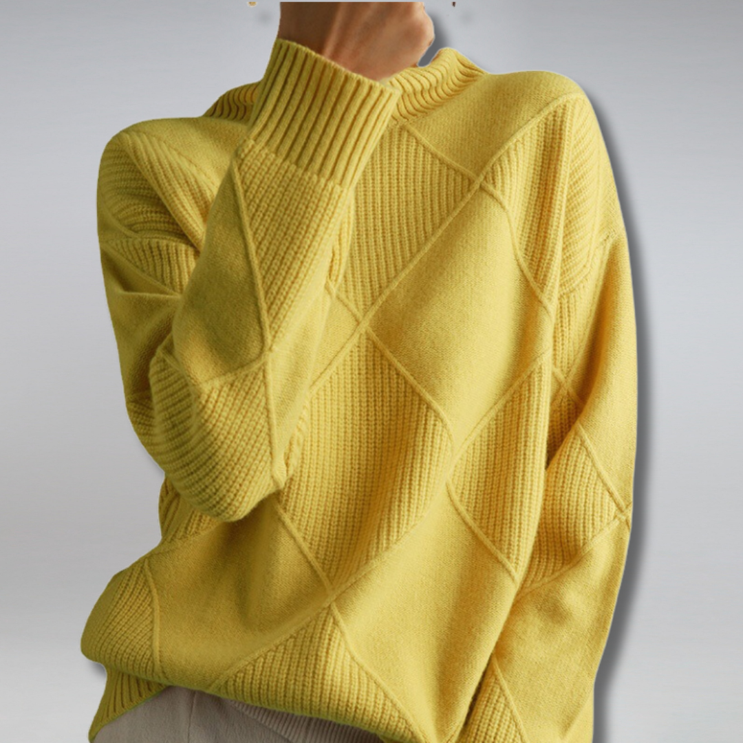 Belvenza | Maglione Morbido in Cashmere Beige
