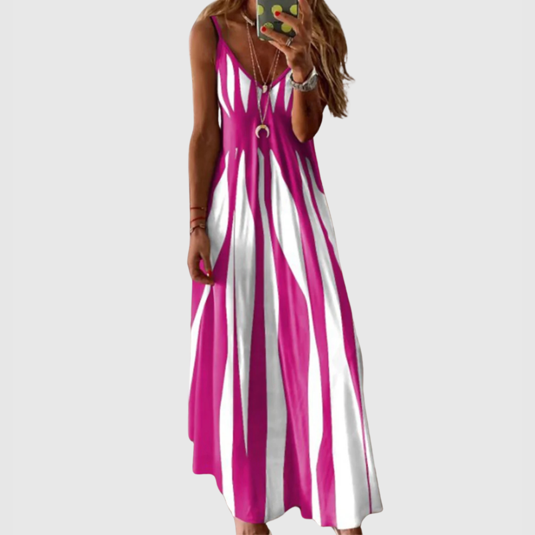 Belvenza | Abito a Righe Elegante