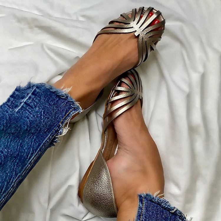 Belvenza | Ballerine Aperte Nere