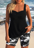 Belvenza | Tankini Floreale con Pantaloni Corti