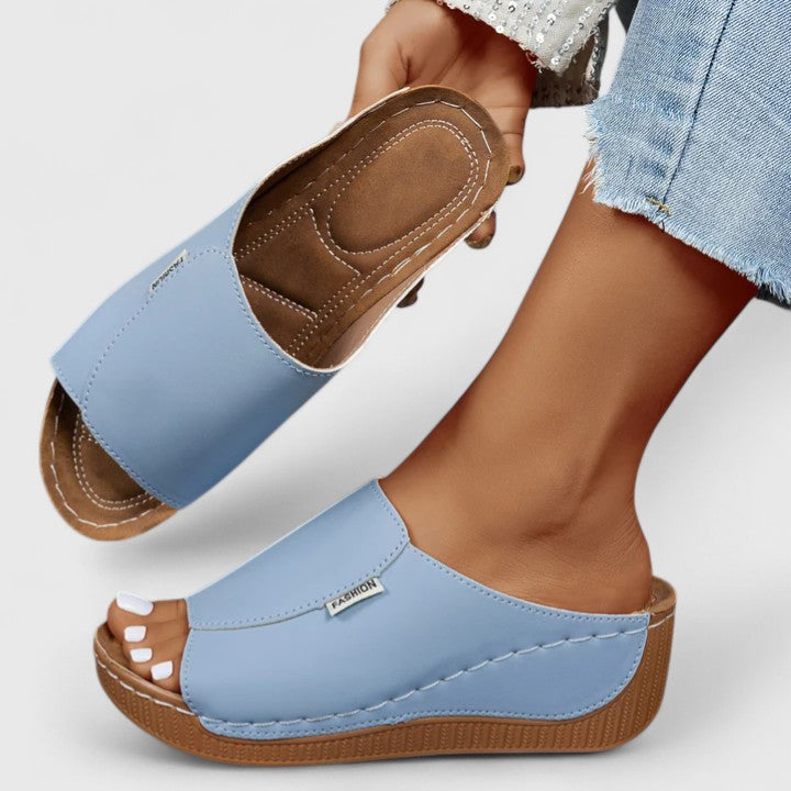 Belvenza | Sandali Eleganti in Pelle Sintetica Bianco