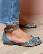 Belvenza | Sandali Bassi con Dettagli Lucidi