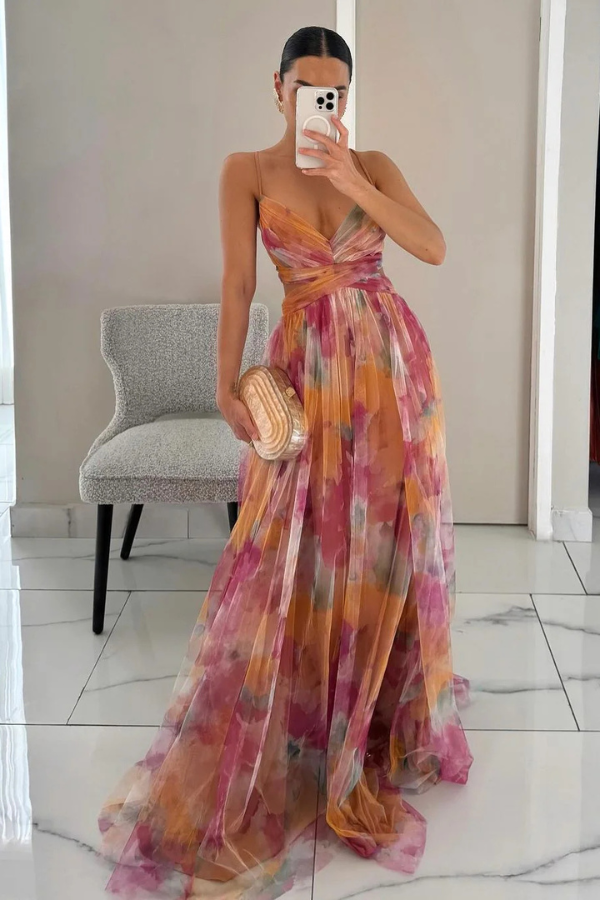 Belvenza | Maxidress Elegante in Tessuto Leggero