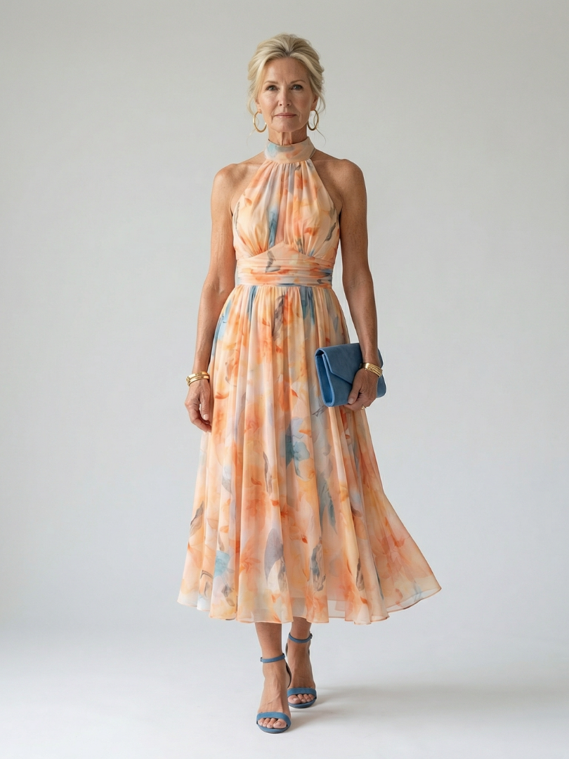Belvenza | Abito Midi con Reggiseno Morbido