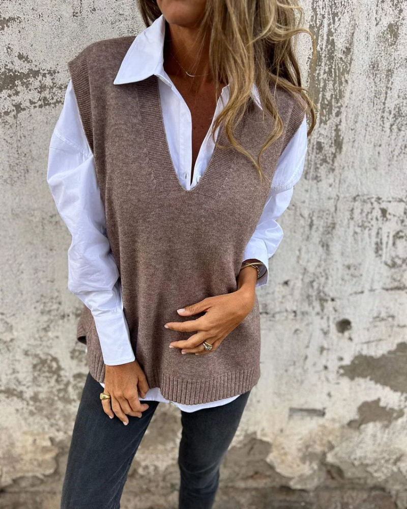 Belvenza | Gilet Comodo in Tessuto Leggero