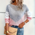 Belvenza | Maglione Elegante in Lana Grigia