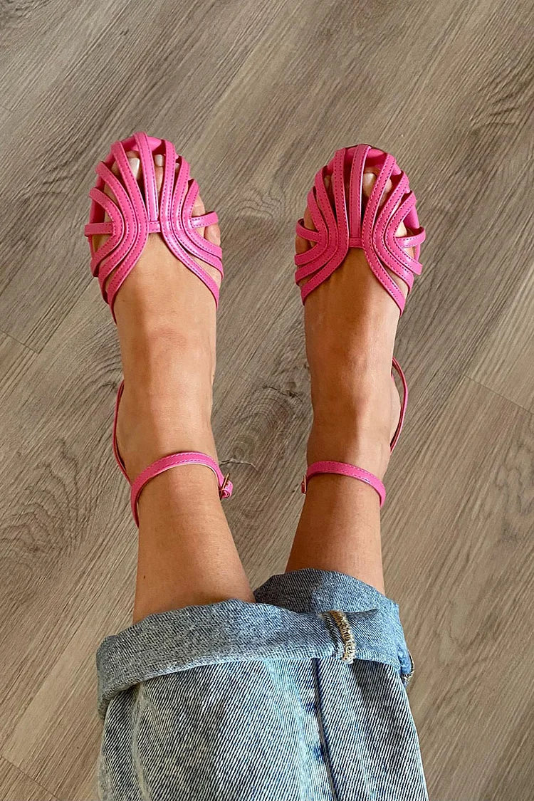 Belvenza | Sandali Eleganti in Tessuto Nero
