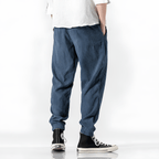 Belvenza | Pantaloni in Velluto Morbido Verde