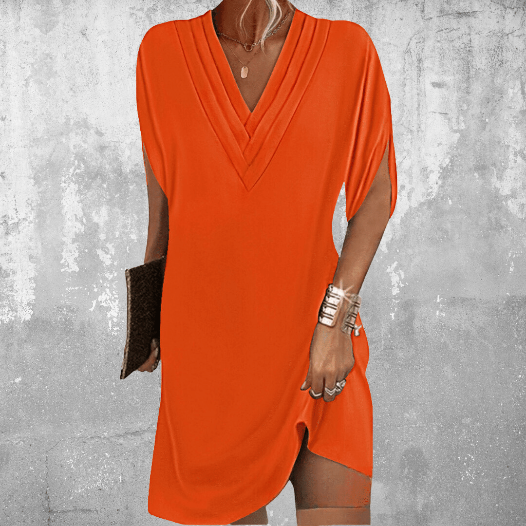 Belvenza | Elegante Vestito Shift in Tessuto Leggero