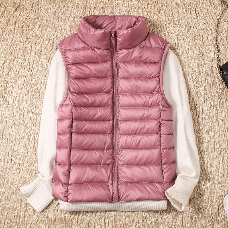 Belvenza | Gilet Impermeabile Leggero in Nylon Blu