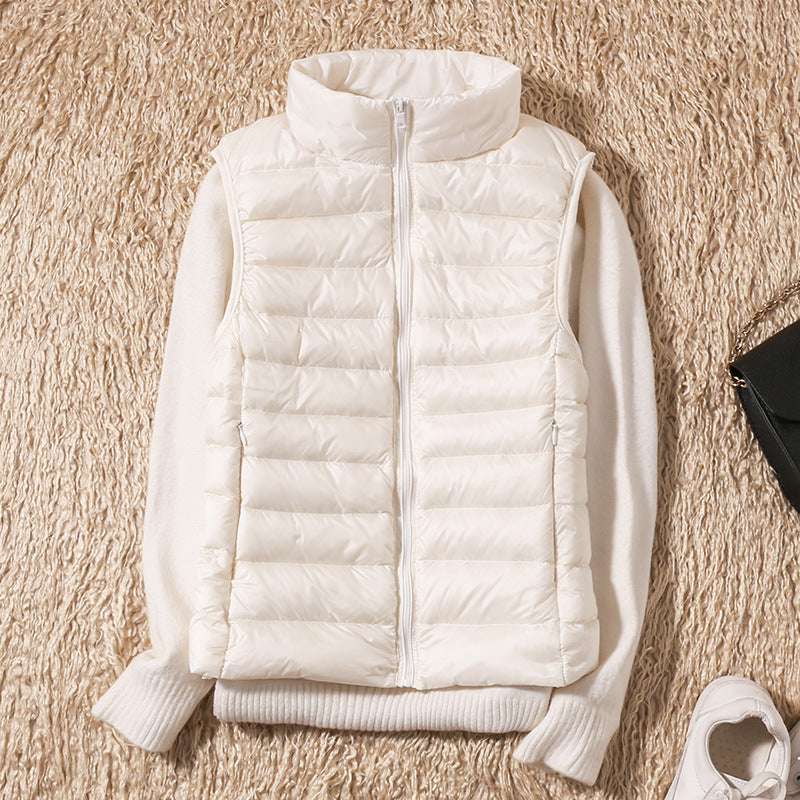 Belvenza | Gilet Impermeabile Leggero in Nylon Blu