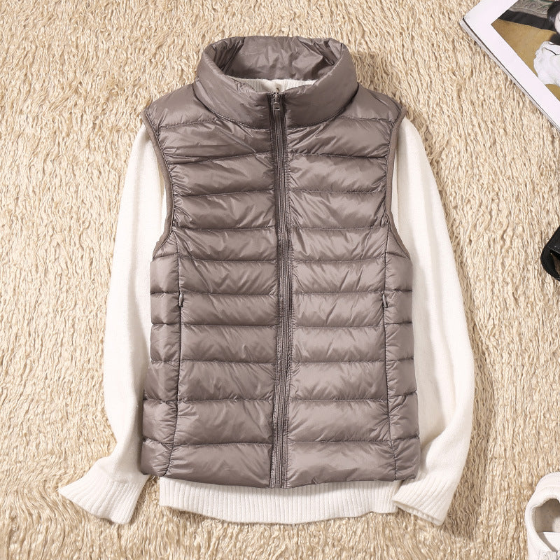 Belvenza | Gilet Impermeabile Leggero in Nylon Blu