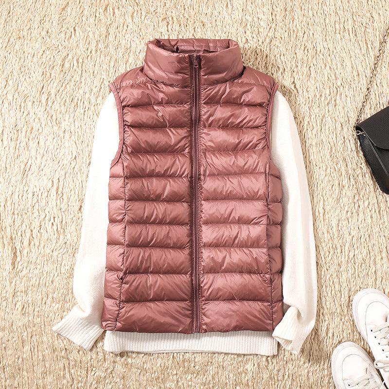 Belvenza | Gilet Impermeabile Leggero in Nylon Blu
