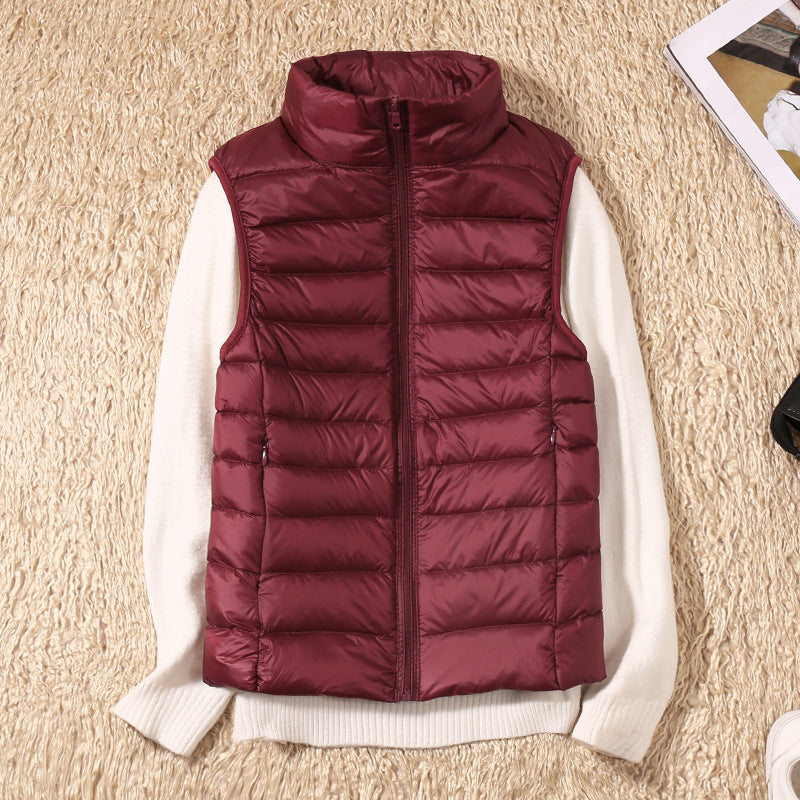 Belvenza | Gilet Impermeabile Leggero in Nylon Blu