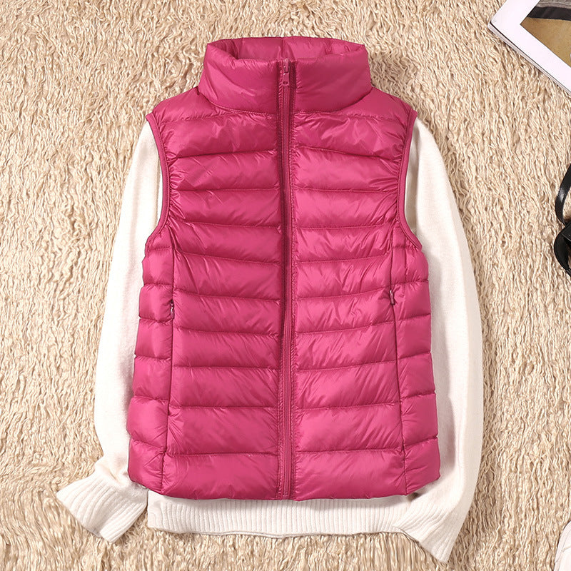 Belvenza | Gilet Impermeabile Leggero in Nylon Blu
