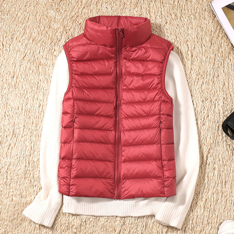 Belvenza | Gilet Impermeabile Leggero in Nylon Blu