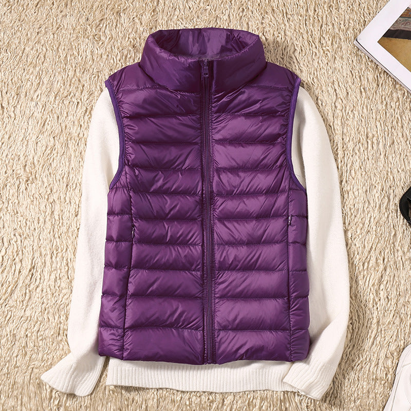Belvenza | Gilet Impermeabile Leggero in Nylon Blu