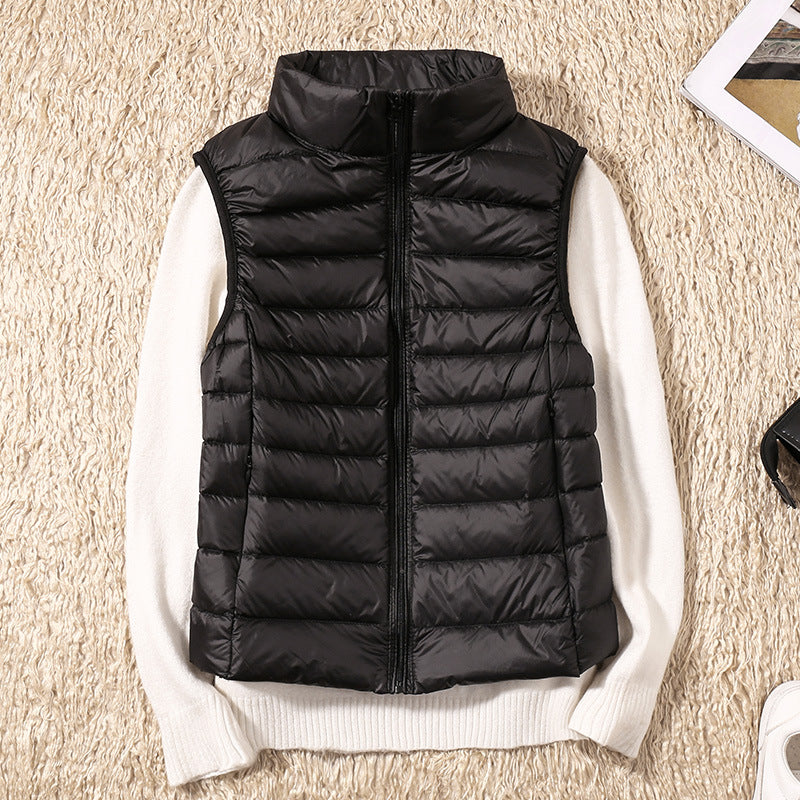 Belvenza | Gilet Impermeabile Leggero in Nylon Blu