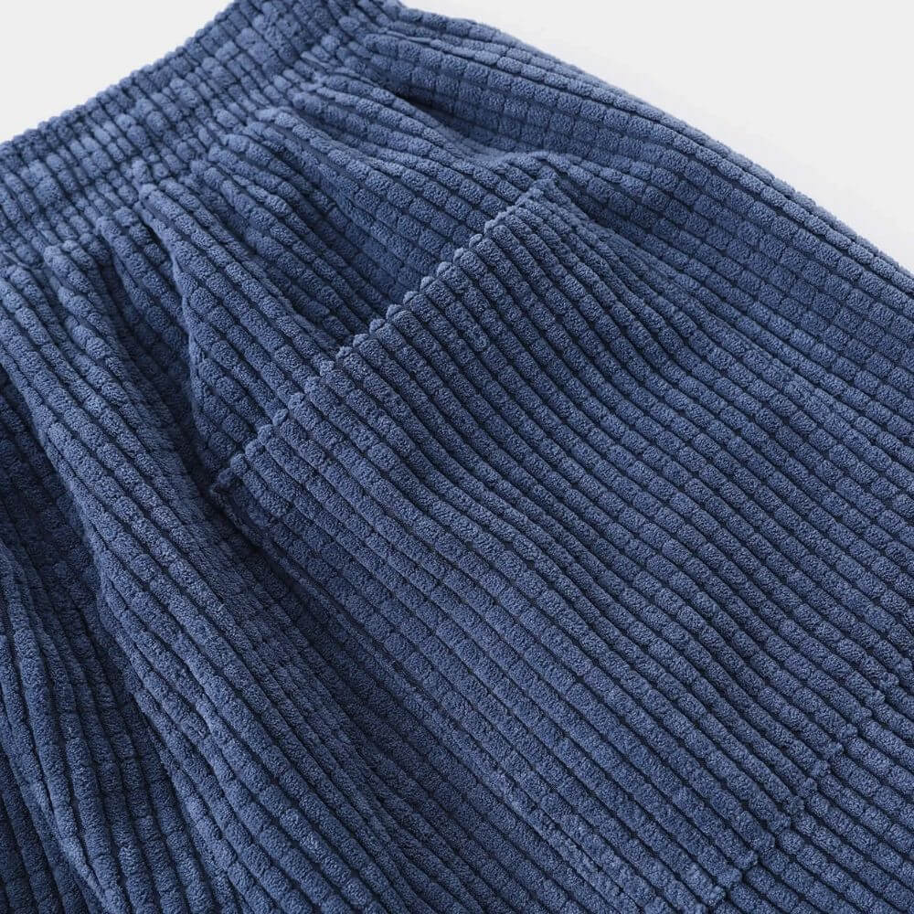 Belvenza | Pantaloni in Velluto Morbido Verde