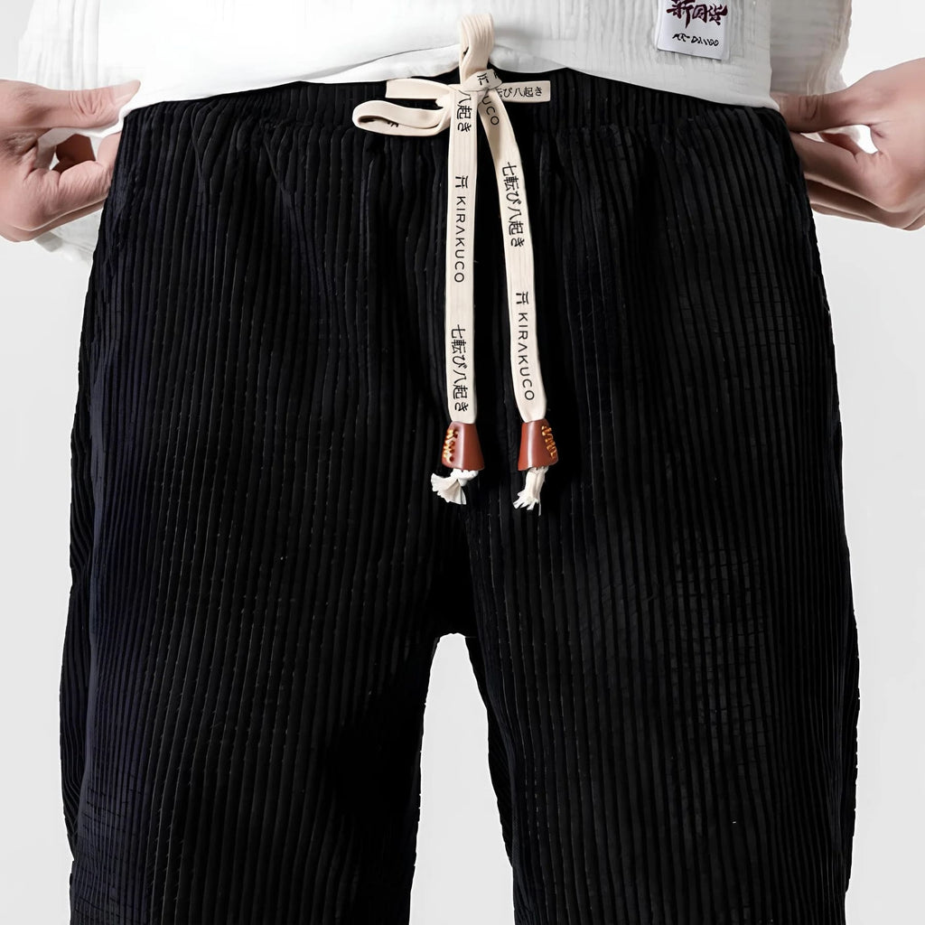 Belvenza | Pantaloni in Velluto Morbido Verde