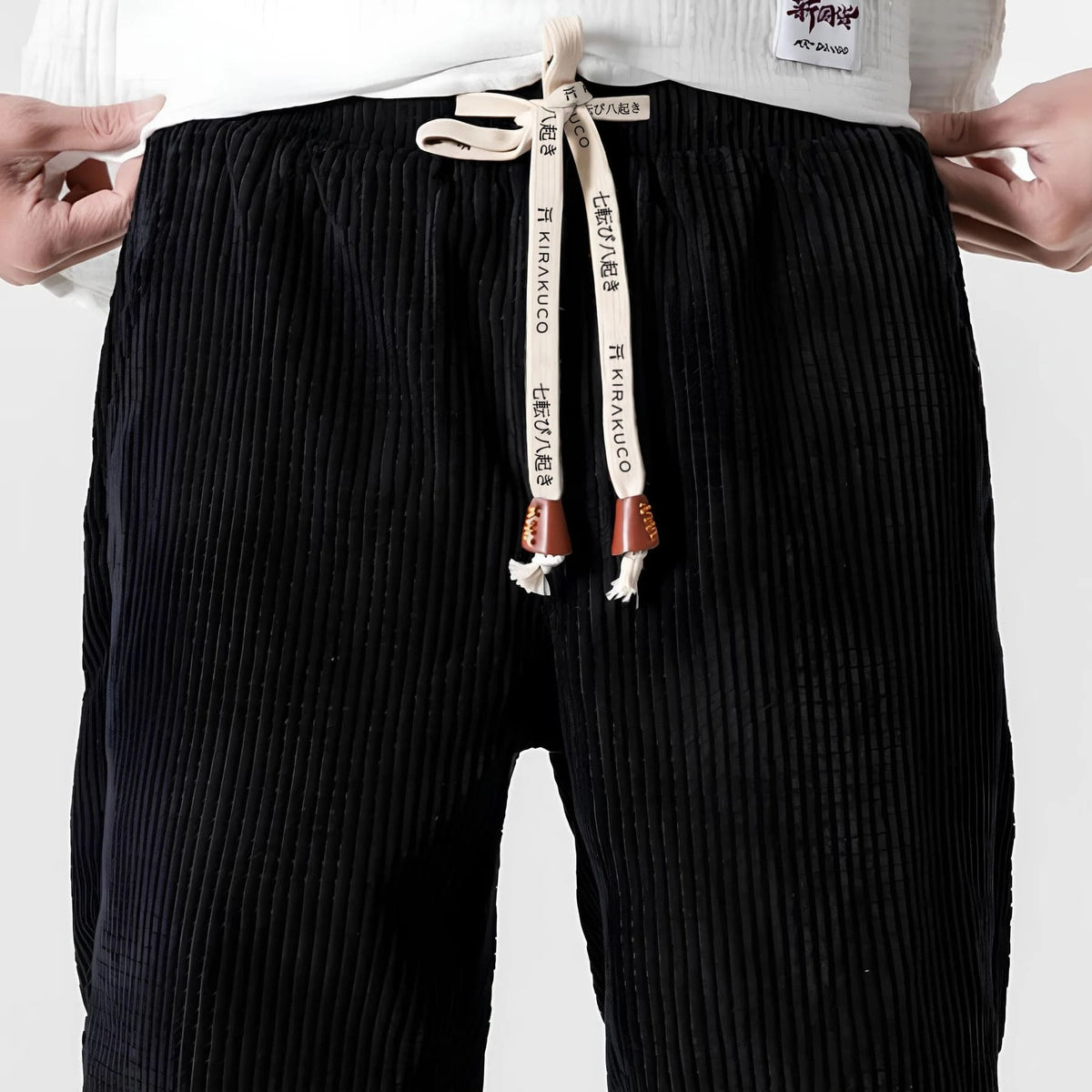 Belvenza | Pantaloni in Velluto Morbido Verde