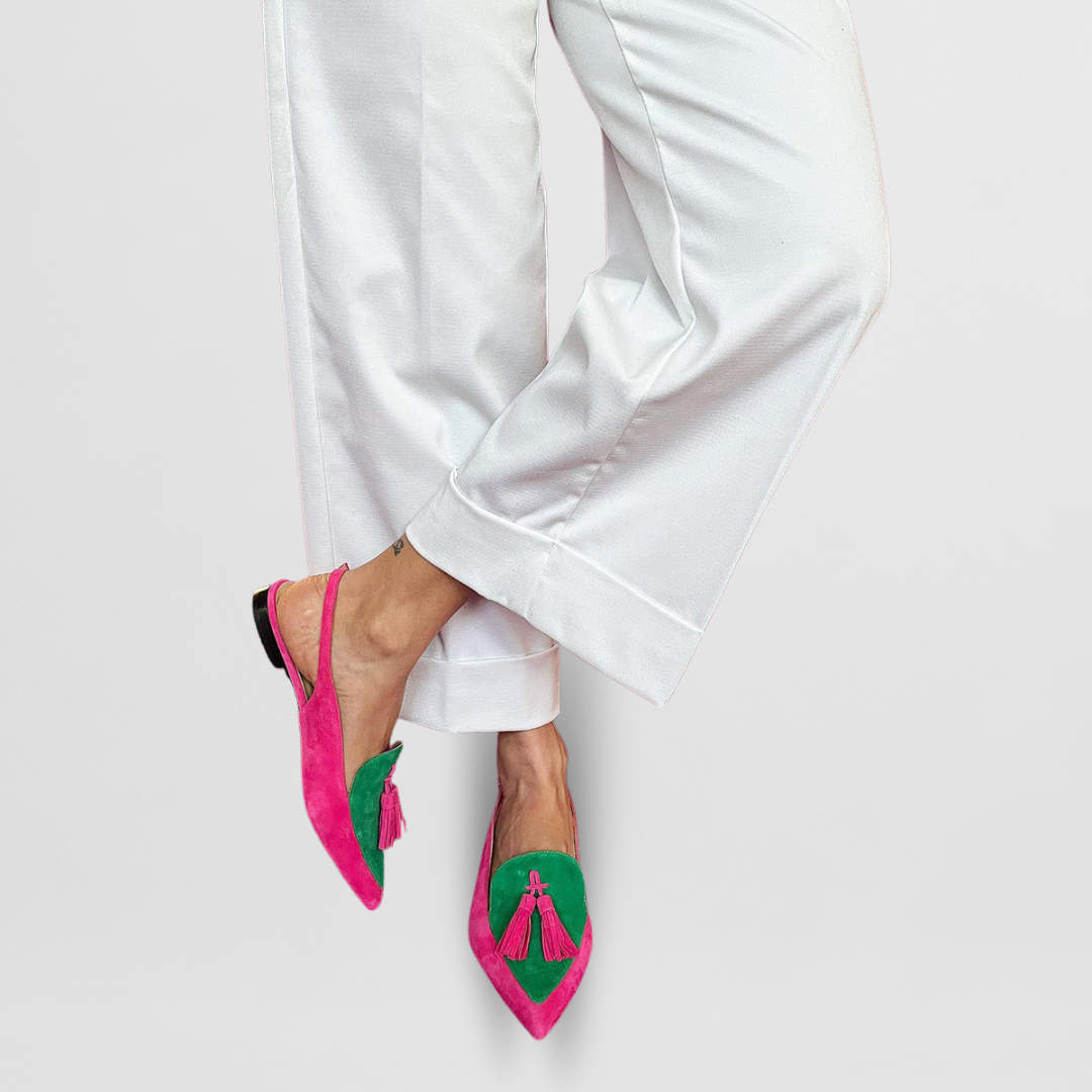 Belvenza | Pantofole Bicolore Eleganti