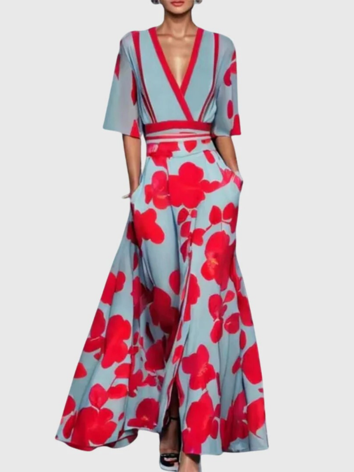 Belvenza | Vestito Elegante Primaverile in Tessuto Leggero
