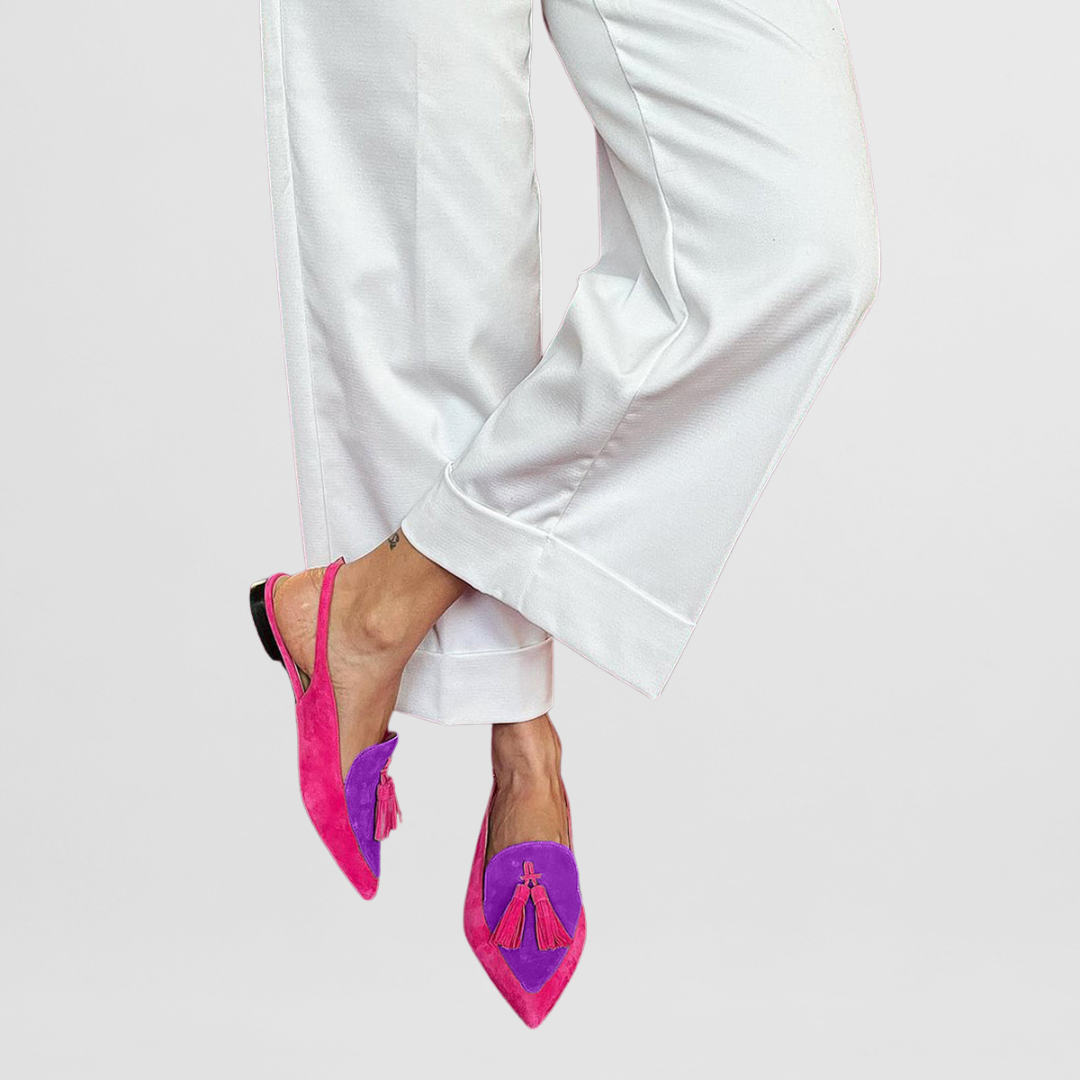 Belvenza | Pantofole Bicolore Eleganti