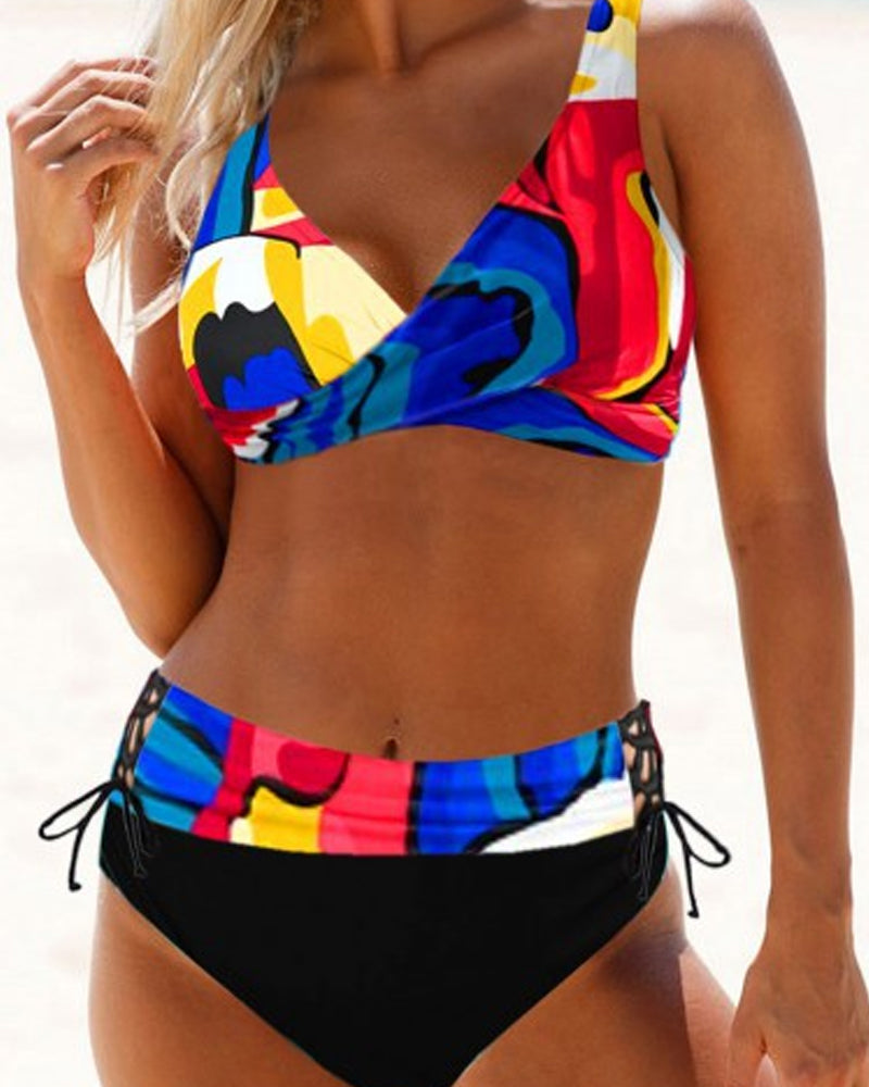 Belvenza | Bikini Colorato in Tessuto Elasticizzato