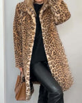 Belvenza | Cappotto Elegante in Stile Leopardo