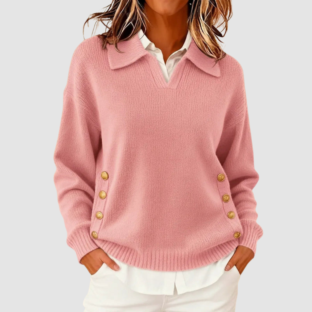 Belvenza | Maglione Elegante in Cashmere Grigio